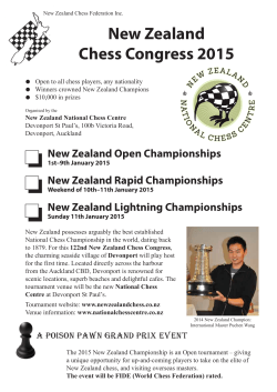 New Zealand Chess Congress 2015