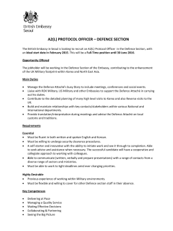 A2(L) PROTOCOL OFFICER – DEFENCE SECTION