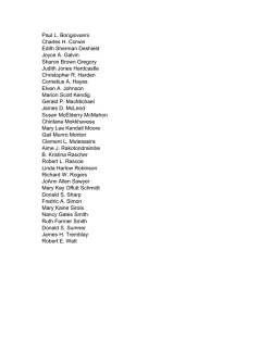 Paul L. Bongiovanni Charles H. Corwin Edith