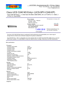 Cisco UCS C240 M3 Entry+ (UCS-SPV-C240-EP)