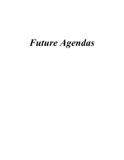 Future Agendas - City of Aspen and Pitkin County