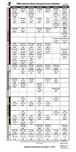 Anthony Bowen Group Exercise Schedule (PDF)
