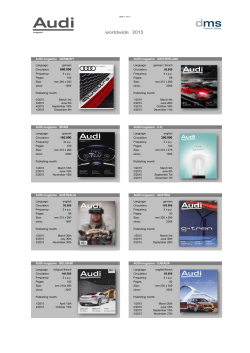 AUDI magazine worldwide 2015