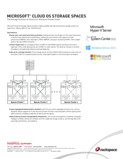Rackspace Microsoft OS storage spaces collateral