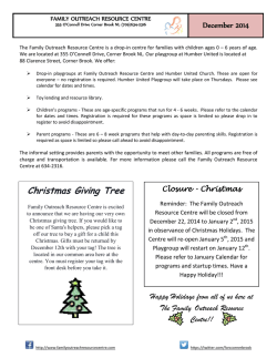 family outreach resource centre