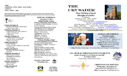 The Crusader - First Christian Church