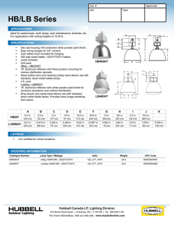 HB/LB Series - Hubbell Canada