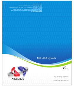 NEB-LOCK Brochure - Nebula Surgical Pvt. Ltd
