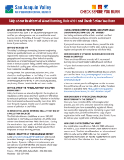 FAQs - San Joaquin Valley Air Pollution Control District