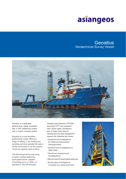 essel Specifications - MV Geoaltus