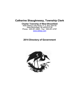 Directory of Government - West Bloomfield Township