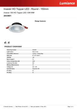 Insaver 150 HO Topper LED 12W WW
