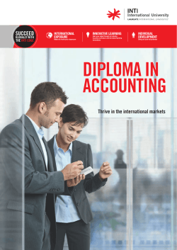 inti IU Diploma in Accounting FLYER