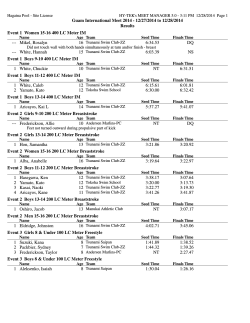 Results from all sessions - Guam Swimming Federation