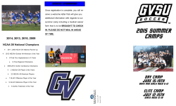 Print Mail-In Registration Form - Grand Valley State Soccer Camps