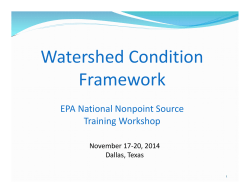 Watershed Condition Framework (PDF)