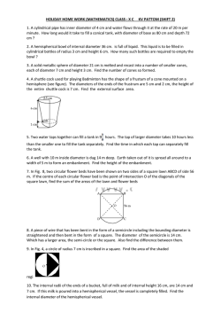 HOLIDAY HOME WORK (MATHEMATICS) CLASS : X C     KV