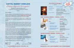 Dec 2014 Capital Market Conclave Brochure