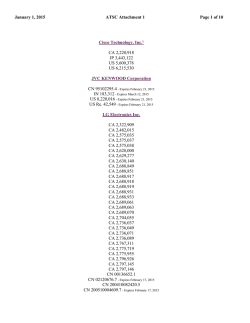 January 1, 2015 ATSC Attachment 1 Page 1 of 10 Cisco