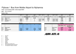 Flybuss / Bus from Molde Airport to Nyhamna
