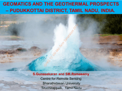 geomatics and the geothermal prospects