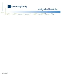 GT Immigration Newsletter (January 2015)