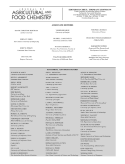 EDITORIAL ADVISORY BOARD EDITOR-IN