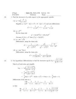 2 Pages Quiz 6A, Math 1850 Section 011 10-23