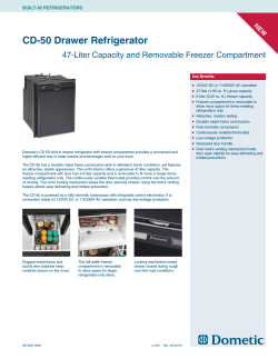 3181 CD-50 Drawer Refrigerator for Trucks
