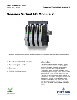 DeltaV S-Series Virtual I/O Module 2