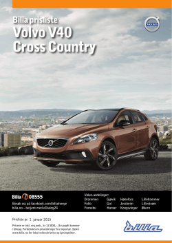 Kopi av Volvo V40 Cross Country kundeprisliste 7-10-2014