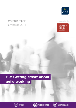 HR: Getting smart about agile working