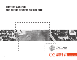 context analysis for the rb bennett school site