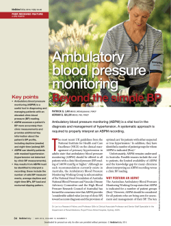 Ambulatory blood pressure monitoring. Beyond