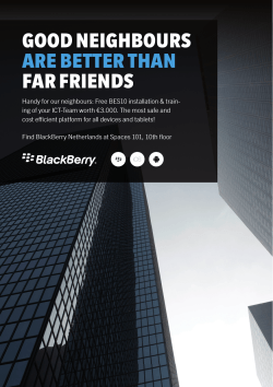 Blackberry Spaces promo