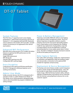 DT-07 Rugged Tablet
