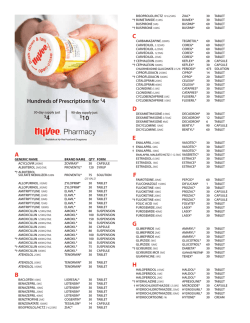 Hy-Vee $4 generic program