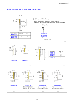 Acceptable Plug φ0.52～φ0.30mm ,Socket Pins