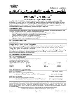 IMRON 2.1 HG-C - Axalta Coating Systems