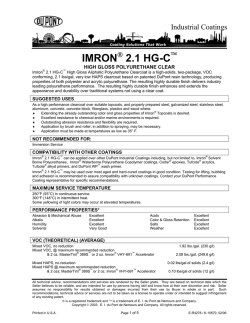 IMRON 2.1 HG-C - Axalta Coating Systems