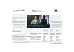 IE-MIT Global SCALE Network