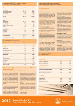 Financial Report 2013