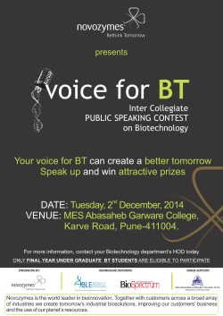 Voice for BT poster