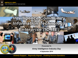 Army Intelligence Industry Day