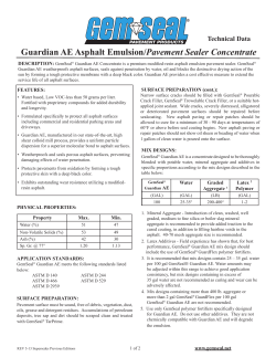 Guardian AE Asphalt Emulsion/Pavement Sealer Concentrate