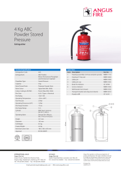4 Kg ABC Powder Stored Pressure