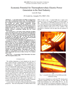 Economic Potential for Thermophotovoltaic Electric