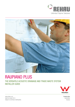 Raupiano Plus Installers Guide | Reece Australia