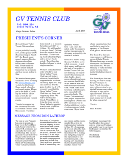 GV TENNIS CLUB - Green Valley Tennis Club