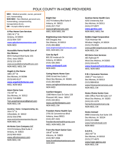 polk county in-home providers - Aging Resources of Central Iowa